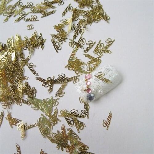 1000pcs/lot Valentines Day Love Thin Metal Studs Rivets Nail Art Decorations Supplies Nails Kawaii Accesorios Jewelry Charms