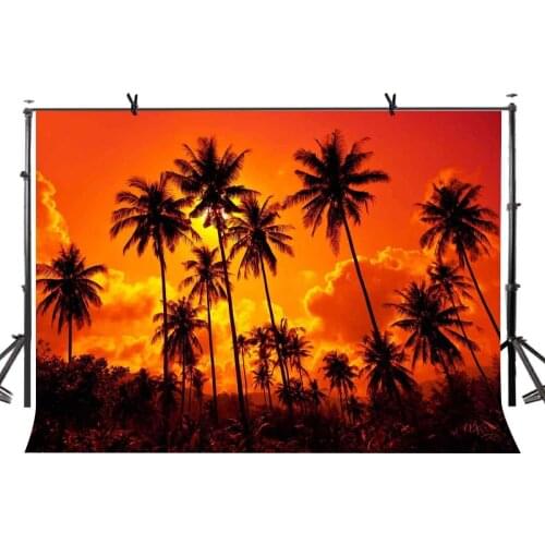 150x210cm Sunset Backdrop Sunset Fire Burning Cloud Forest Photography Background for Camera Photo Props