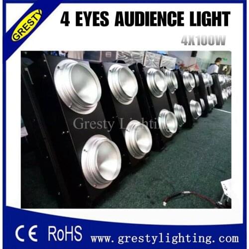 2pcs/lot Mini party light led matrix dot light bar 4x100w warm white cob stage blinder light dmx led