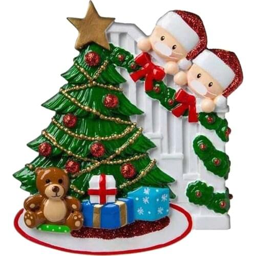 2020 Quarantine Christmas Tree Ornament Family Hanging Holiday Decoration Xmas Present