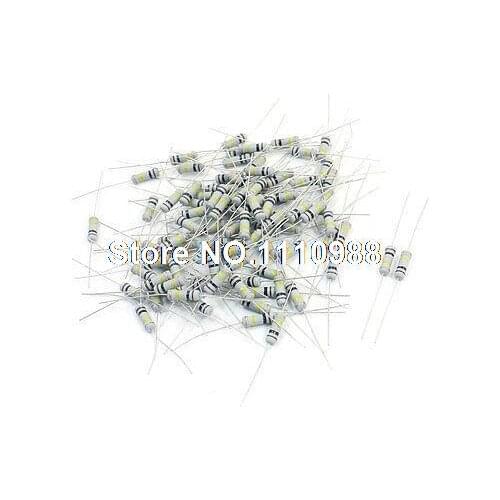 90Pcs 100K Ohm 1W 5% Tolerance Through Hole Carbon Film Fixed Resistors