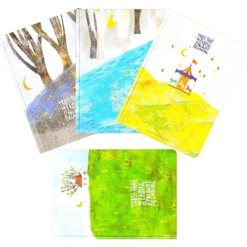 A5 Hardcover Cute Diary Book Color Pages Notebook School Office Stationery "Forest Life" Journal Planner Agenda Notepad