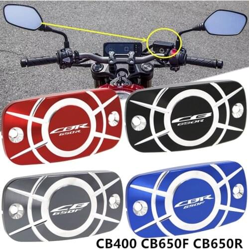 CB650R CNC Aluminum Motorcycle Brake Fluid Fuel Reservoir Tank Cap Cover For Honda CB400 CB650F CB650R CB 650 F R