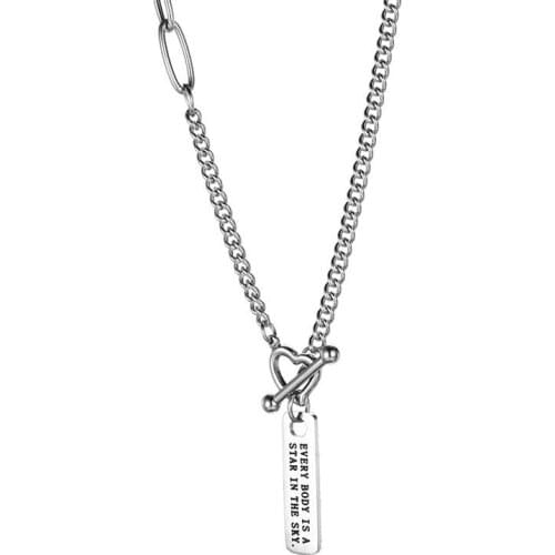 Stainless Steel Chain Custom Jewelry Personalized Name Pendant Necklace Handmade Cursive Nameplate Choker Women Men Bijoux Gift