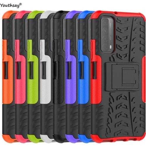 For Huawei P Smart 2021 Case Robot Silicone Hard Protector Case For Huawei P Smart 2021 Cover For Huawei P Smart 2021 Y7A Case