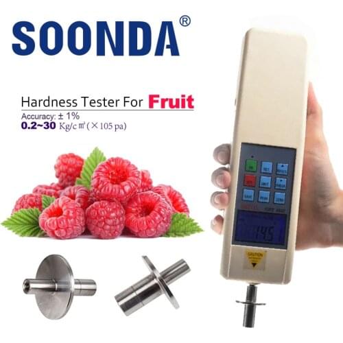 2-in-1 Digital GY-4 Hardness Tester For Fruit Machine Sclerometer Hardness Test High Precision Measuring pa Durometer Two Probes