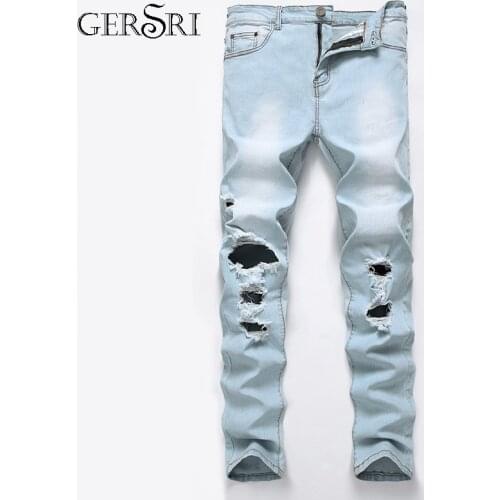 Gersri Ripped Jeans For Men