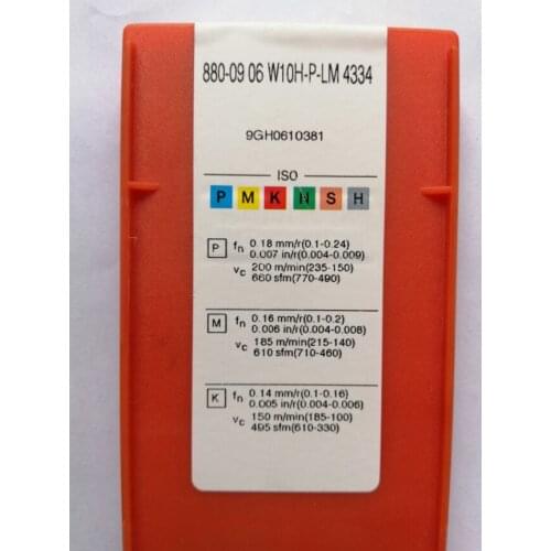 10PCS CARBIDE INSERT 880-0906W10H-P-LM 4344