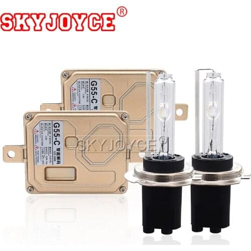 SKYJOYCE H7C Xenon HID Kit H7C metal base xenon Light Bulb 55W Canbus xenon hid ballast For Car Light Headlight 4300K 6000K 12V