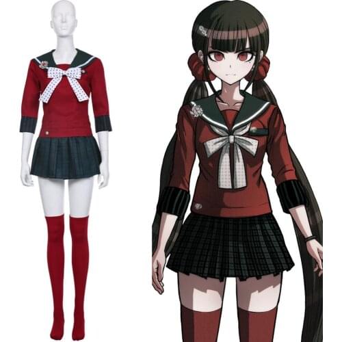 Danganronpa Cosplay Killing Harmony Harukawa Maki Cosplay Costume Dress Uniform Halloween Carnival Costumes