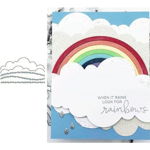 Metal Cutting Dies Creative Line Set Create Beautiful Clouds Green Grassland For DIY Scrapbooking Album Craft New Die Cuts 2019
