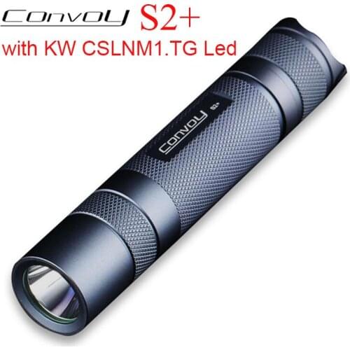 Mini Flashlight Convoy S2+ KW CSLNM1.TG Led Lanterna 18650 Flash Light Camping Fishing Lamp Zaklamp Bike Latarka Portable Torchi