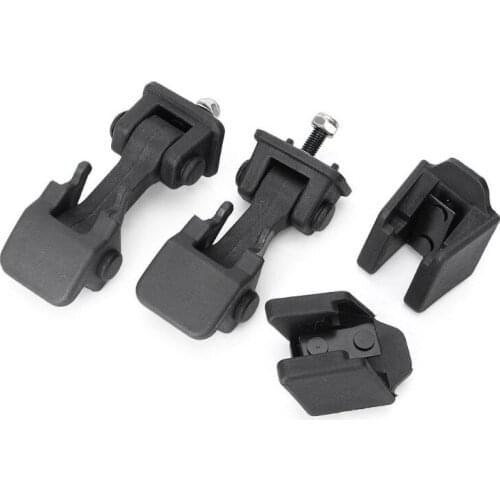 652F Hood Latch Rubber Catch Release Kit Left and Right Both Side Hood Lock Catches for jeep Wrangler TJ 1997-2006 Replace OE