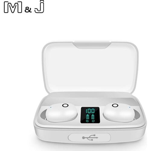 TWS Bluetooth V5.0 Earphone Touch Wireless Earbuds 9D Stereo Sport Waterproof Headset Handsfree LED Power Display with Mic
