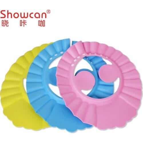 New Baby Kids Shampoo Cap thicker Adjustable EVA Foam Bath Shower Cap Hat water Wash Hair Shield take a shower protect