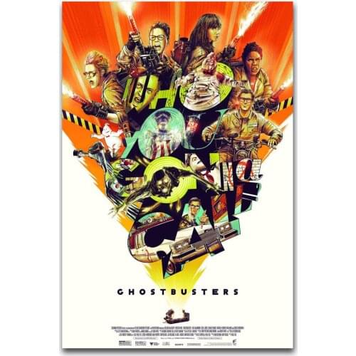 Hot New Ghostbusters Funny Movie Film-Silk Art Poster Wall Sticker Decoration Gift