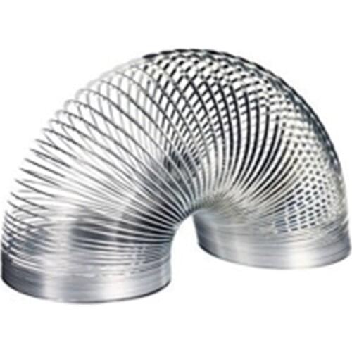 New Flat Metal Rainbow Circle Funny Classic Wave Spring Circle Children Gift Kids Science Toys