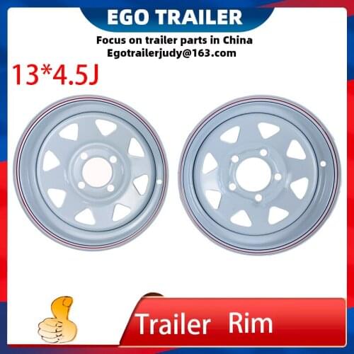 Ego trailer 13"*4.5J white spoke trailer rim 5 -114.3 car bolt pattern trailer parts, trailer accessories