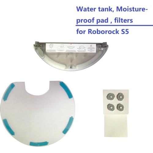 Original Water Tank with Mop Moisture Proof Pad Filters for Roborock Robot Vacuum Cleaner S50 S51 S55 Accessories Spare Parts
