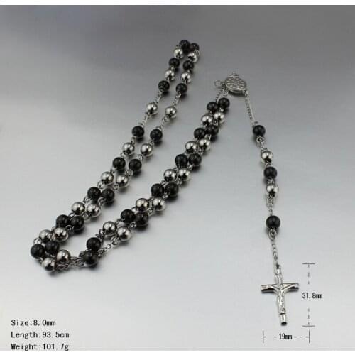 2021 Fashion Jewelry Titanium Steel Material Religious Jesus Cross Long Personalized Necklace Suitable For Women And Men