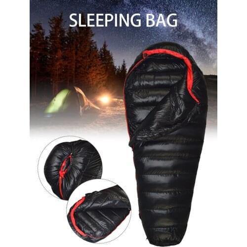 210CM Portable Sleeping Bag Ultra-light Backpack Mummy Down Sleeping Bag For Hiking Camping Waterproof Keep Warming Bag