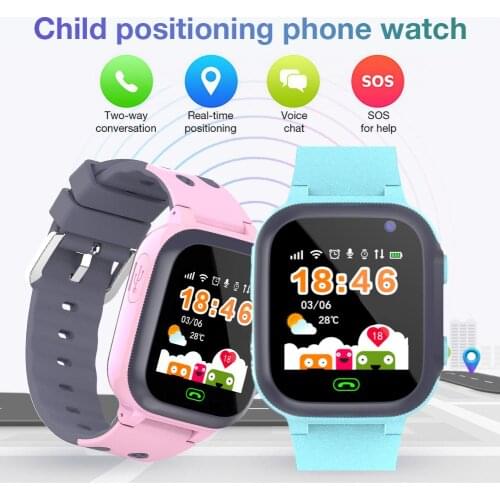 Smart Watch Childrens Watch with Breathing Light GPS Life Waterproof Phone Watch Card Positioning about 1.44 Inches