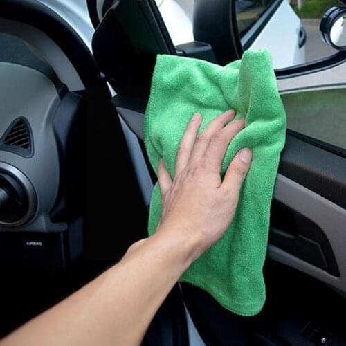Microfiber Car Cleaning Towel Absorbable Glass Kitchen Cleaning Towel Rag Wipes 1pc Cloth Table Dish Window Car J9A7