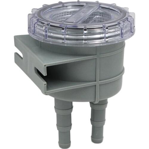 Plastic Raw Cooling Sea Intake Water Basket Filter Strainer w/Cap for Hose 1inch 1.25inch 1.5inch for Seawater Marine Boat Yacht