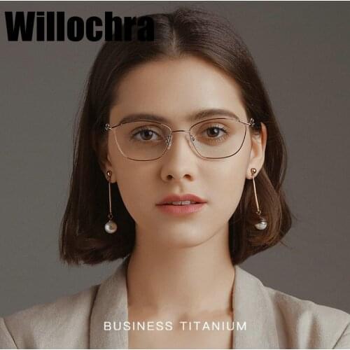 Willochra Pure Titanium Glasses Womens Glasses Ultra-light Frame