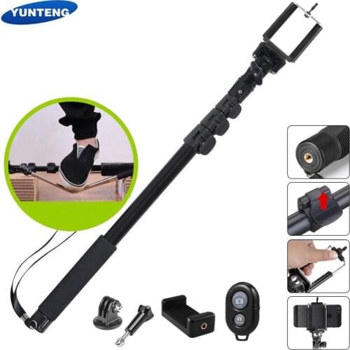 Yunteng 188 /1288 Tripod monopod Selfie stick for camera and phone monopod for gopro IOS iPhone Android Bluetooth remote control