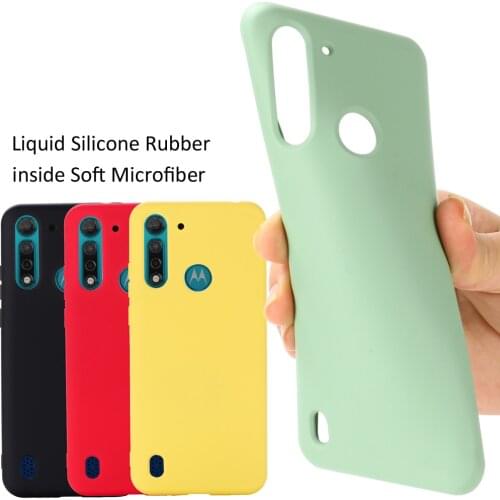 Liquid Silicone Case For Motorola Moto G8 Power Lite Soft Gel Rubber Protector Matte Cover