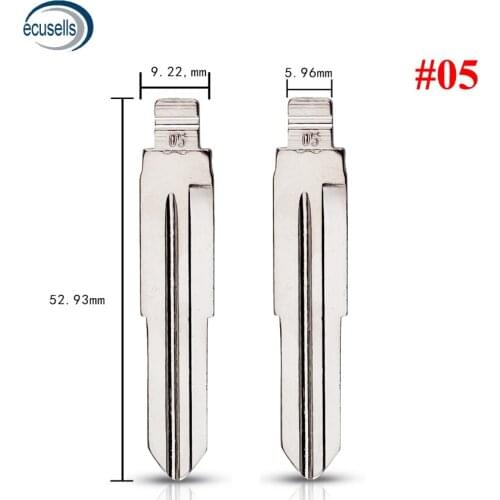 10PCS,NO.05 Universal Remotes Flip Key Blade 05# for KD Remote for for Great Wall for Suzuki Wagon R for Chevrolet Spark