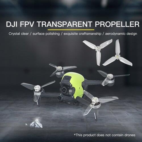 4Pcs/Set DJI FPV Crossing Aircraft Transparent Blade Propellers For DJI FPV Drone Accessories