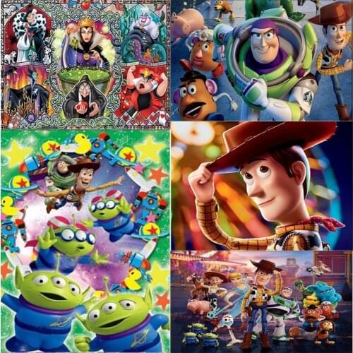 5D DIY Diamond Painting Disney Mosaic Cross Stitch Kit Diamond Embroidery Full Set Home Decoration Cartoon Toy Story Childrens