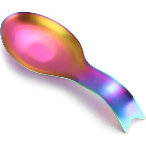 Fish-Shaped Stainless Steel Spoon Holder, Stainless Steel Cutlery Spoon Holder, Scraper Spoon Holder