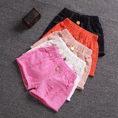 Kids Girl Shorts Summer Pants 4-10 Years Children Casual Candy Color Cotton Short Pants Girls Beach Shorts Girl Clothes