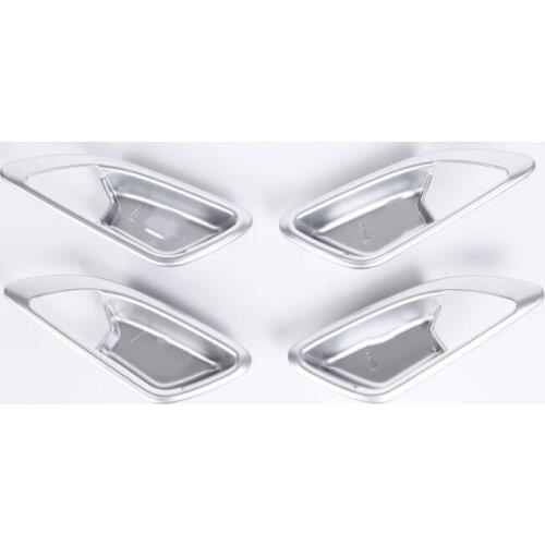 For Hyundai ix35 2018 4 PCS Brand New ABS Chrome Inner Door Handle Bowl Sequins Cover Trim Car Styling Auto Accessories