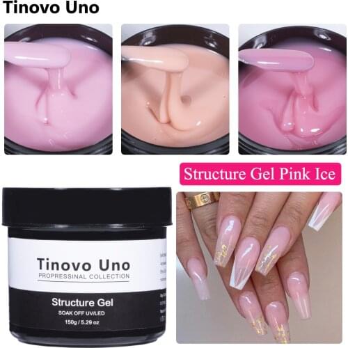 Tinovo Uno 150g Structure Gel Nail Polish 2 IN 1 Rubber Base Gel Varnish for Manicure Nail Art Strong Long Lasting Resin Lacquer