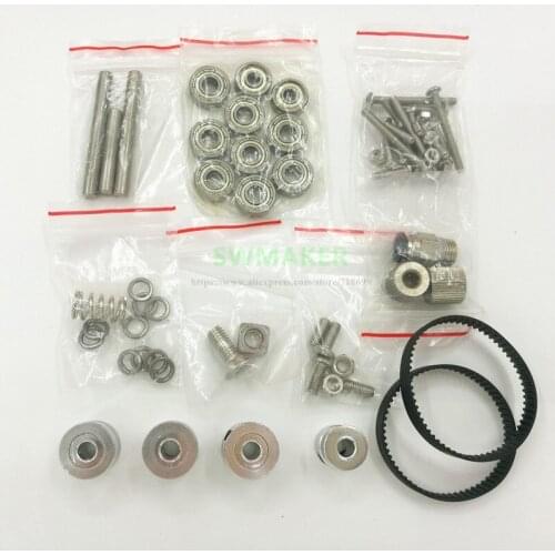 SWMAKER Belted Dual Drive Bowden Extruder screw nut kit Fasten screw pack For DIY Ultimaker ,Delta,Corexy HBot 3D Printer