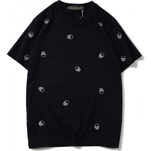 Summer Men/womens high quality Cotton T-shirts Chic womens embbroidery casual Tee tops B779