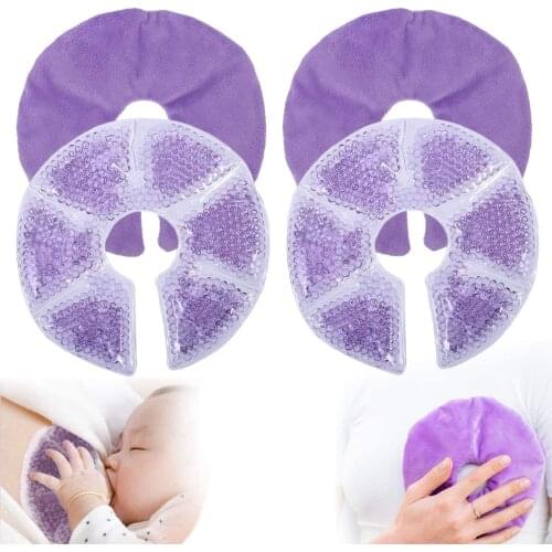 Reusable Breast Pad Gel Ice Pack Relieve Pain and Swelling Hot or Cold Pack for Pregnant Woman Cold Ice Therapy Wrap for Breast