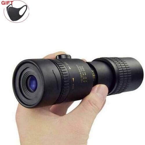 Monocular Military Telescope 4K 10-300x40mm Anti-fog Night Vision Smartphone Holder Waterproof Monoculars For Hunting Traveling