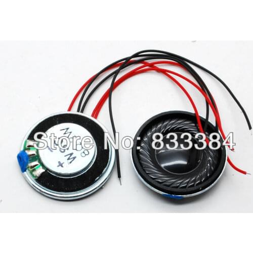 2pcs 8ohm 2W Woofer D28mm Speaker Small Trumpet Loudspeaker with cable