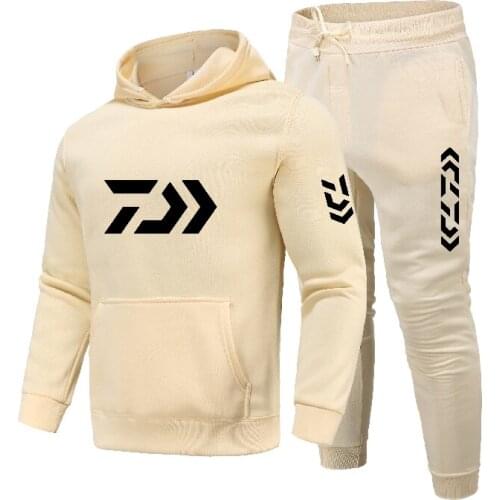 2021Winter New Style Daiwa High Quality Letter Printing Mens Hoodie Suit Fashion Casual Sportswear Street Sportswear Mens Suit