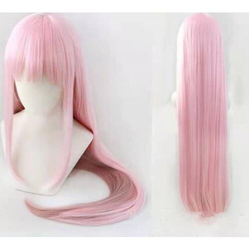 Hololive EN VTuber Mori Calliope Cosplay Wig Pink Long Straight Heat Resistant Synthetic Hair Wig + Wig Cap