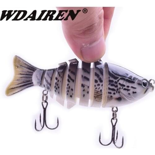1Pcs Sinking Wobblers Fishing Lures 10cm 16g 7 Multi Jointed Swimbait Hard Artificial Bait Pike Bass Fishing Lure Crankbait