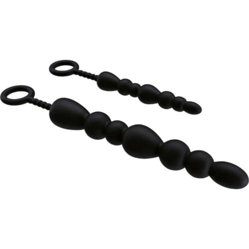 2 Size Silicone Butt Plug Massager Anal Beads Unisex Toys for Adults 18 Anal Trainer Tail In The Ass Sm Erotic Sexs Products NQ