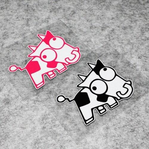 Car Styling Vinyl Animal Dairy Milk Cows Auto Window Body Oil Tank Tail Decal Motobike Laptop Stickers