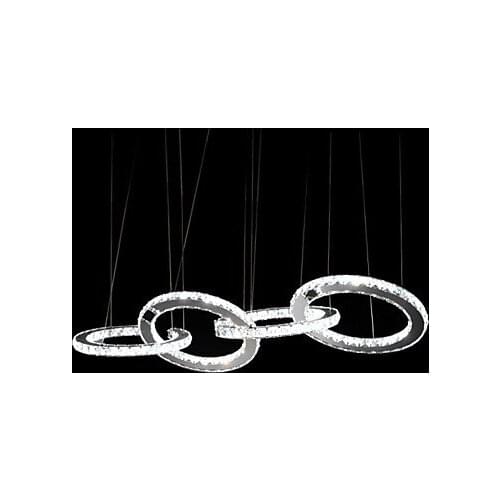 LED Pendant Lights/ K9 Crystal Light Living Room/Dining Room/Kitchen/Study Room/Office Metal 30+30+30+30cm 110-220V Pendant Lamp