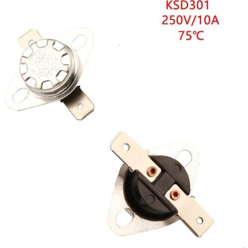 KSD301 kicking thermostat, movable temperature switch 75C